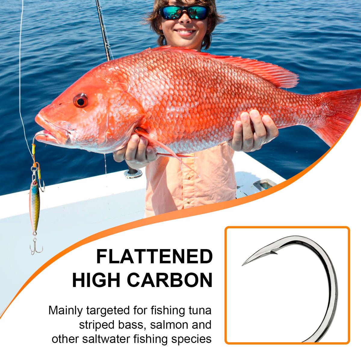 10pcs Fishing Assist Hooks For Saltwater Jigging - Image 5