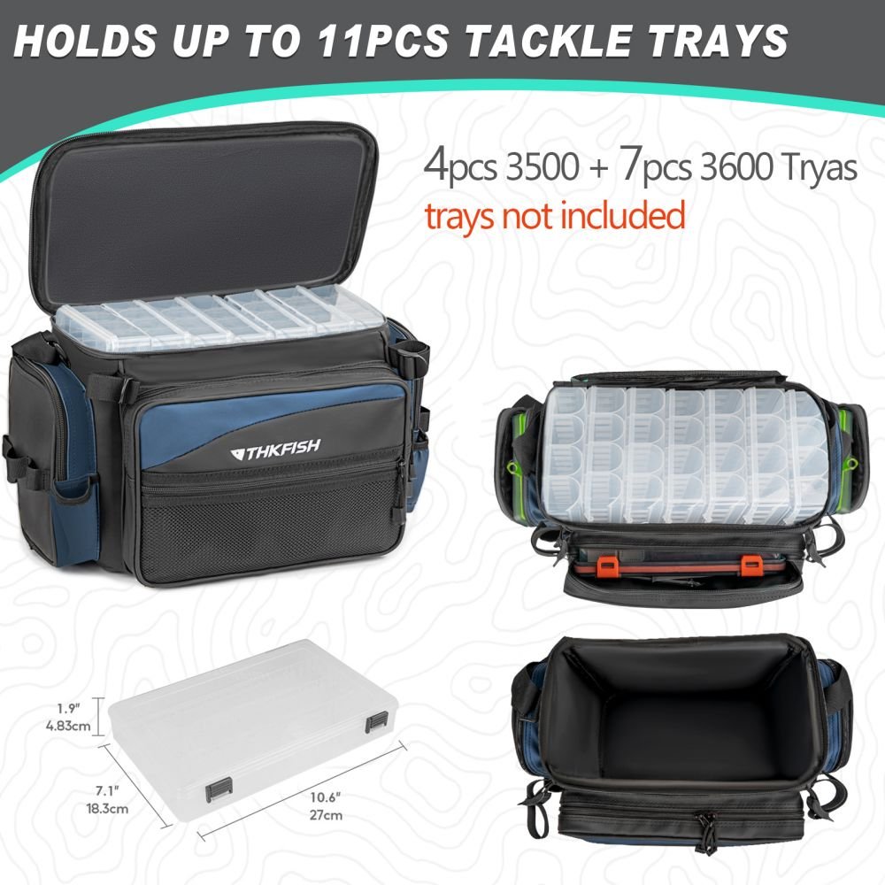 1000D PVC Waterproof Fishing Tackle Bags with Rod Holder - Image 4
