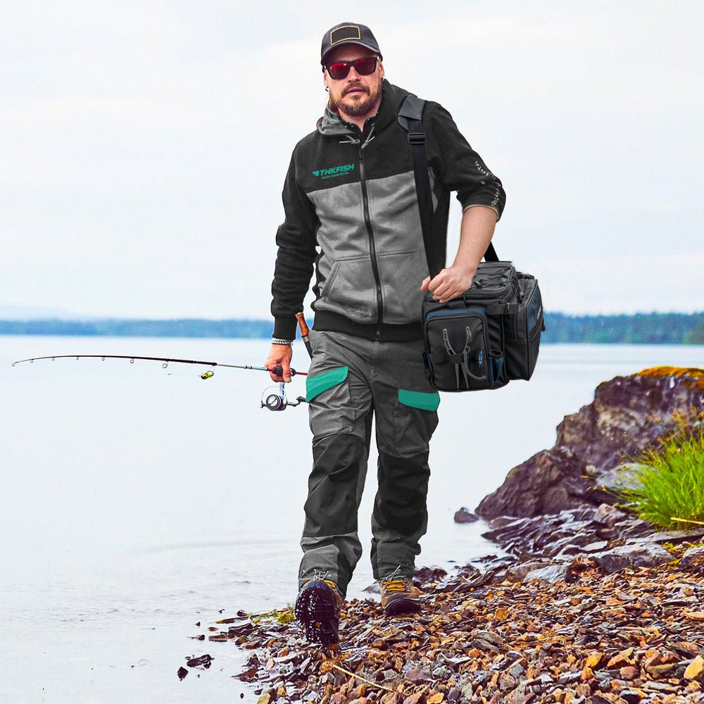 1000D PVC Waterproof Fishing Tackle Bags with Rod Holder - Image 3