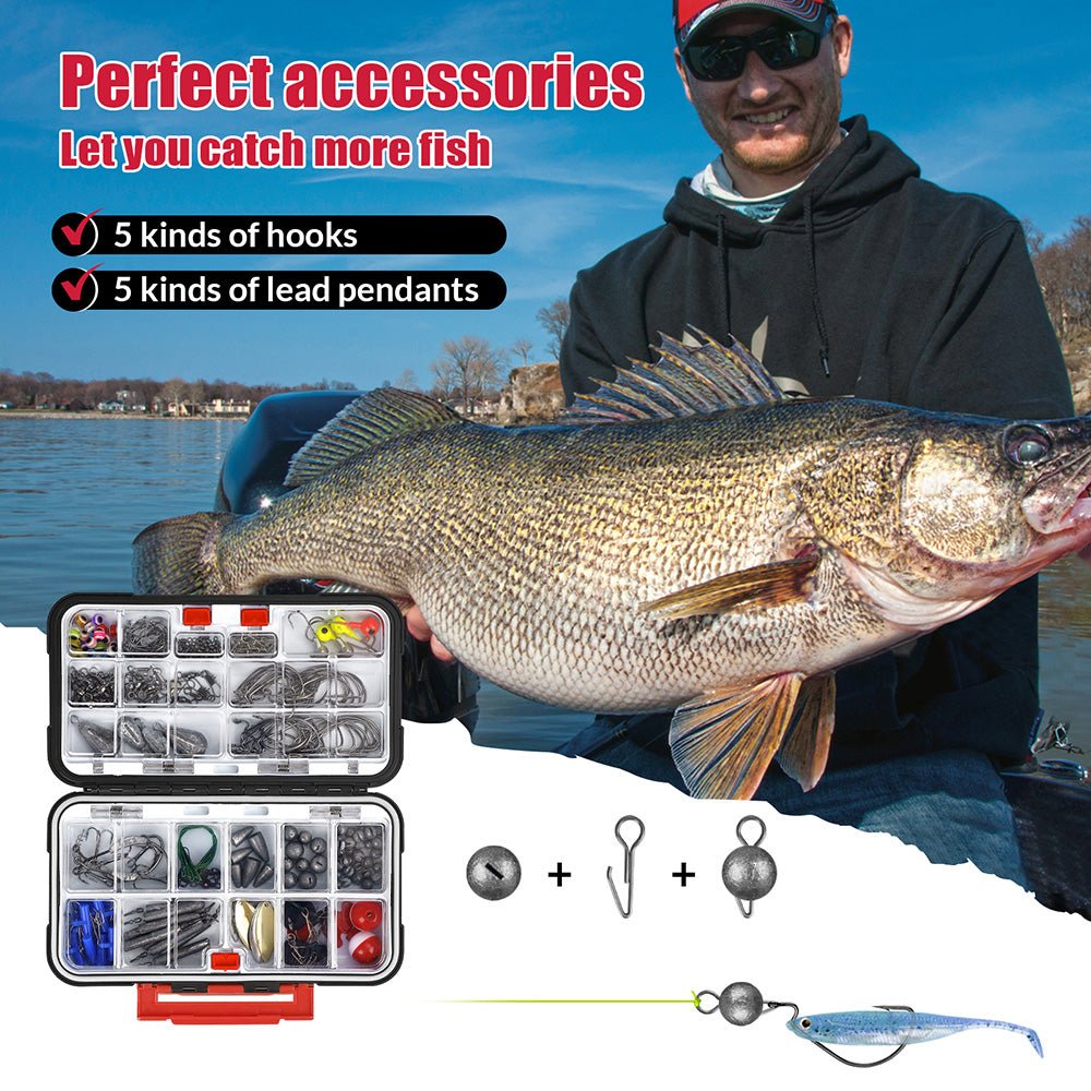 248pcs Fishing Accessories Kit with Tackle Box - Image 4