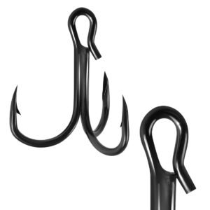 25PCS Treble Fishing Hooks for Catfish Trout