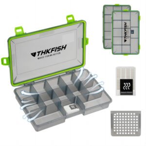 2PCS 3600 Waterproof Tackle Box with Dividers