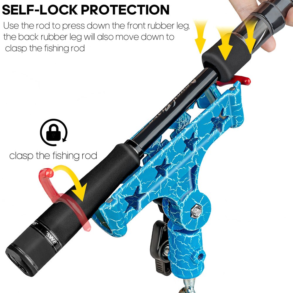 2pcs Self-Locking Fishing Rod Holder for Ground Bank Fishing - Image 2