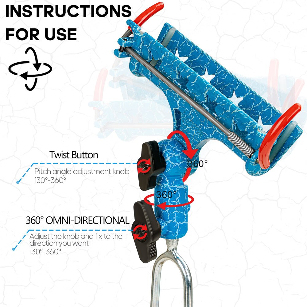2pcs Self-Locking Fishing Rod Holder for Ground Bank Fishing - Image 3