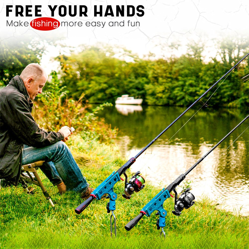 2pcs Self-Locking Fishing Rod Holder for Ground Bank Fishing - Image 5