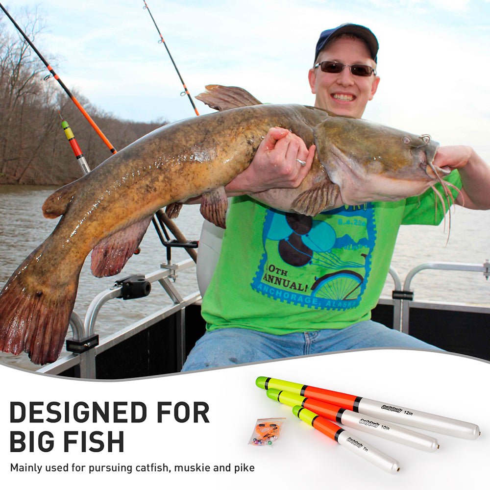 3PCS High Visibility Weighted Catfish Pole Fishing Floats - Image 4