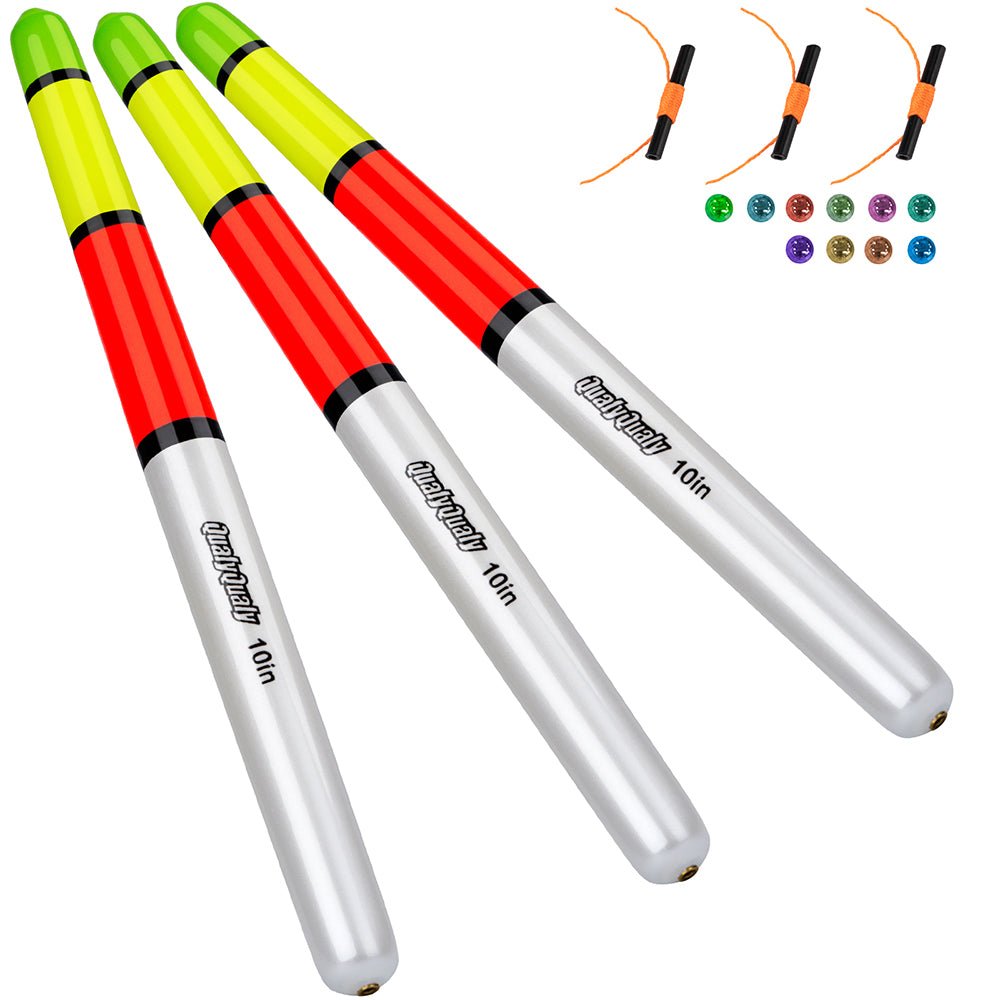 3PCS High Visibility Weighted Catfish Pole Fishing Floats - Image 2
