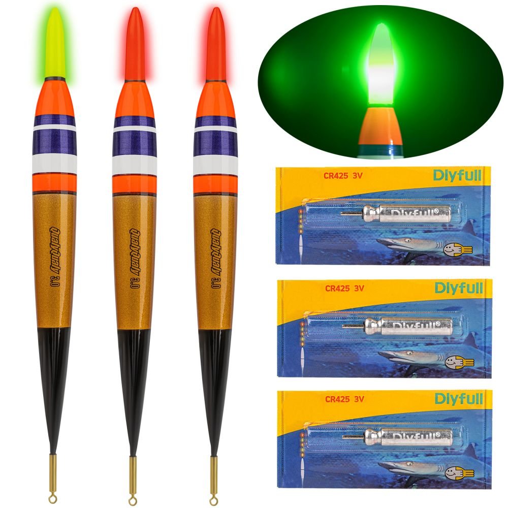 3pcs LED Lighted Fishing Floats and Bobbers - Image 3