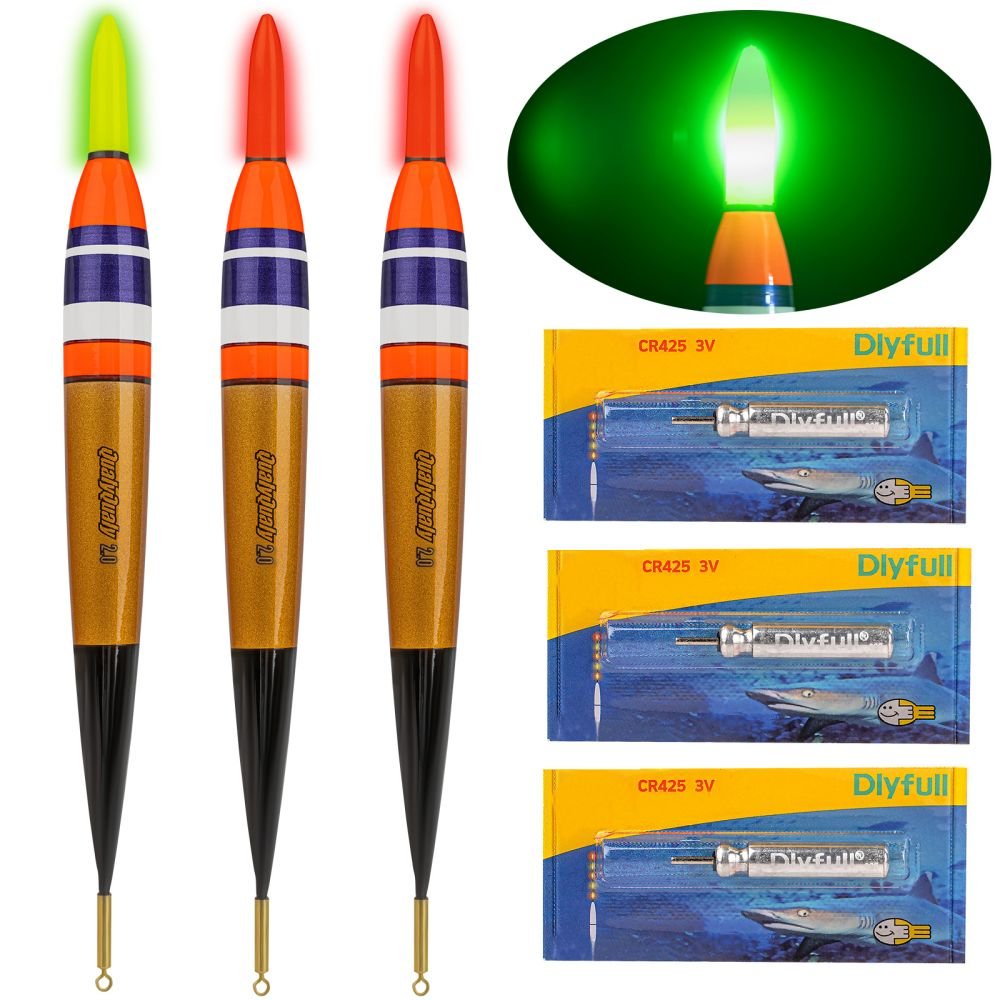 3pcs LED Lighted Fishing Floats and Bobbers - Image 2