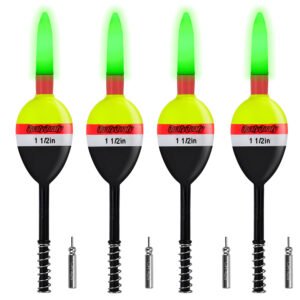 4PCS Lighted Slip Bobbers Fishing Floats