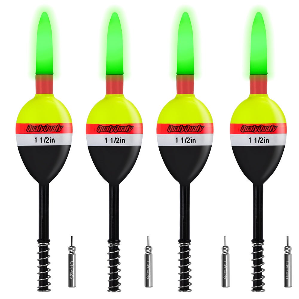 4PCS Lighted Slip Bobbers Fishing Floats