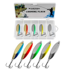 5pcs Fishing Spoons Lures For Bass