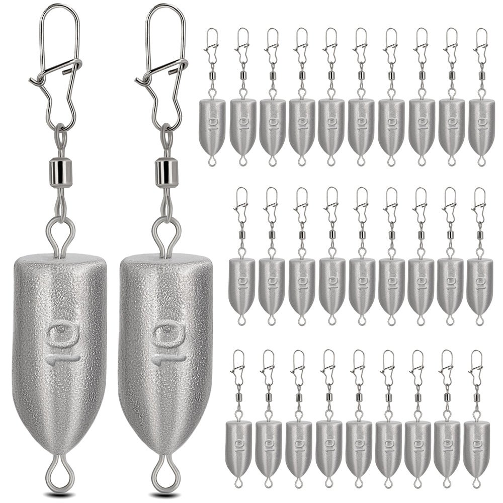 6 Sizes Drop Shot Lead Fishing Weights