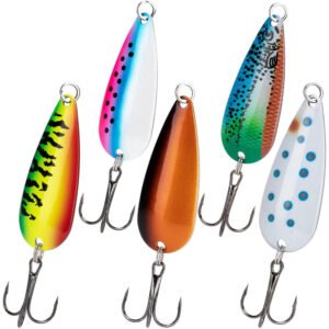 7 Sizes 5pcs Fishing Spoons Lures