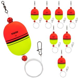 8PCS EVA Foam Popping Corks Floats Slip Bobbers
