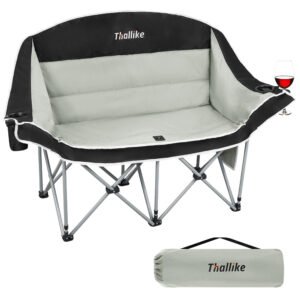 Double Seat Camping Chair with Cup Holder