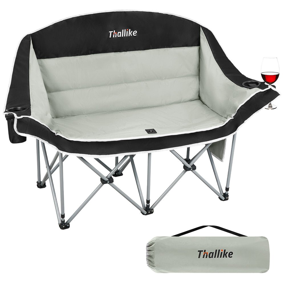 Double Seat Camping Chair with Cup Holder