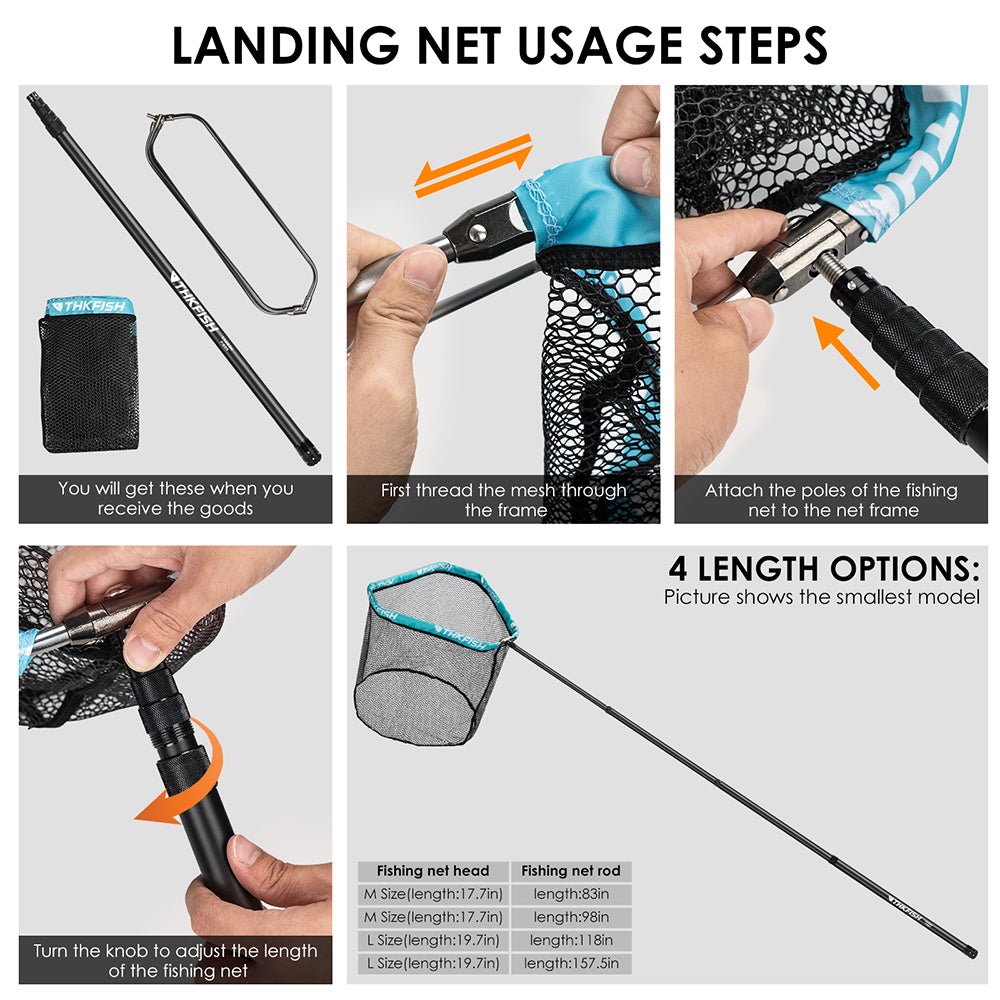 Portable Telescopic Carbon Fiber Fishing Landing Net - Image 5