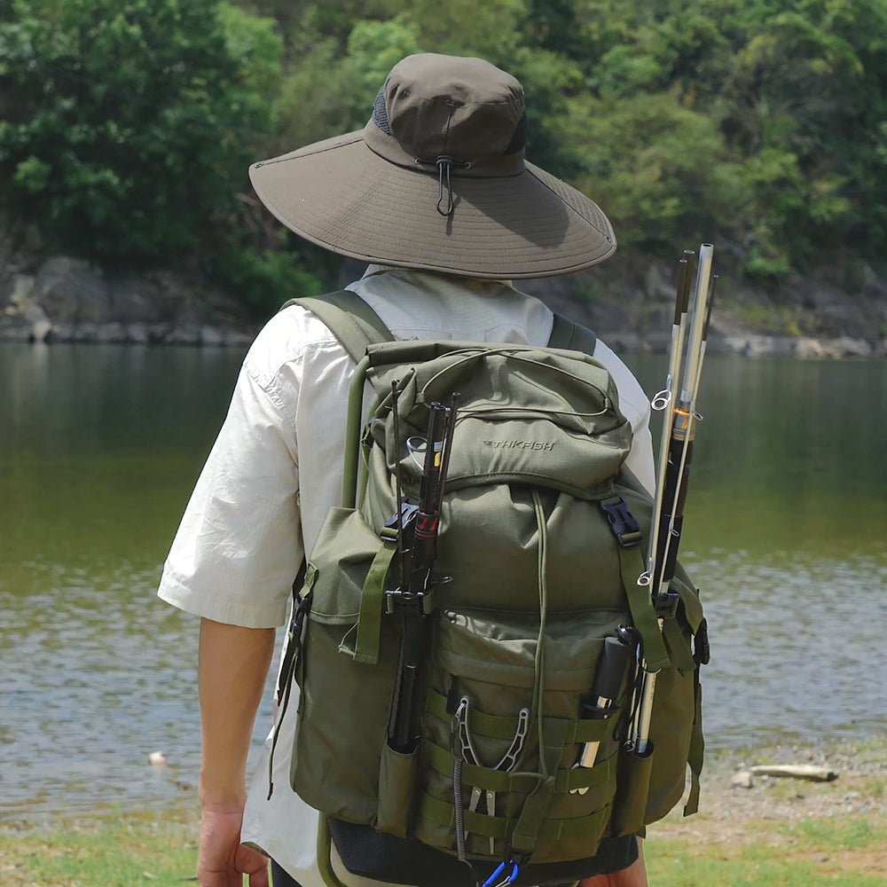 Fishing Backpack with Foldable Chair & Rod Holders - Image 4